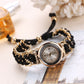 Girls Luxury Stylish Girls Analog Handmade Bracelet Rope Watch - Elegant Timepiece Featuring A Unique Woven Design