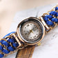 Girls Luxury Stylish Girls Analog Handmade Bracelet Rope Watch - Elegant Timepiece Featuring A Unique Woven Design