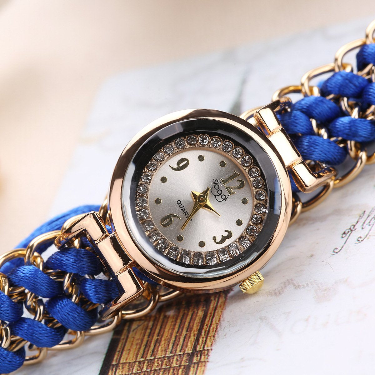 Girls Luxury Stylish Girls Analog Handmade Bracelet Rope Watch - Elegant Timepiece Featuring A Unique Woven Design