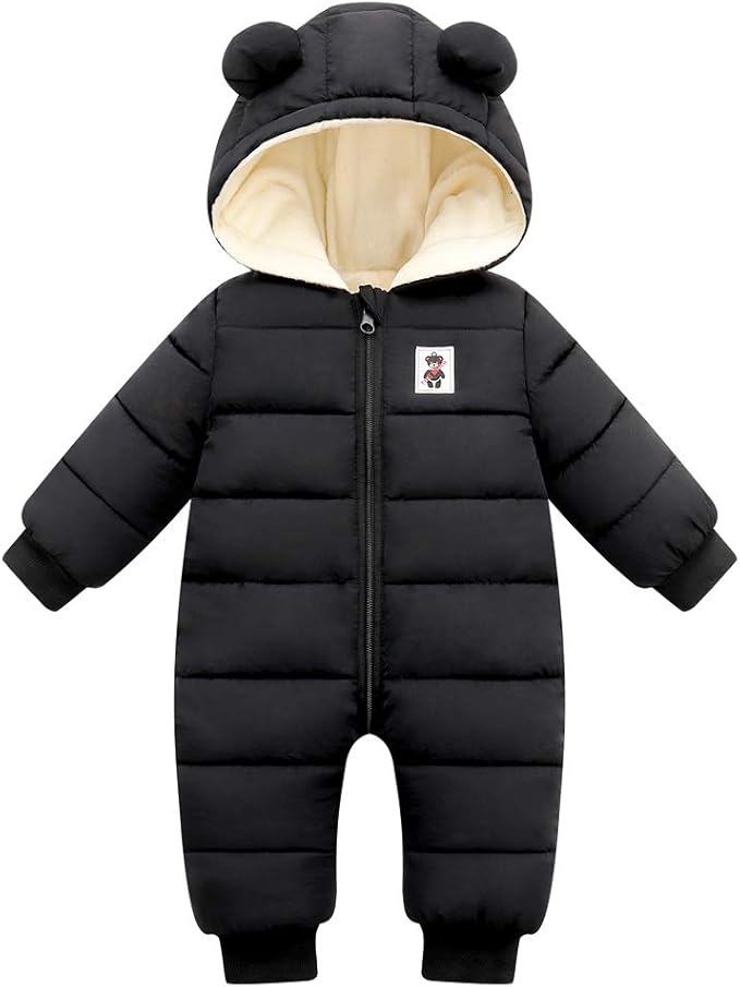 Warm, Padded, And Seriously Adorable Baby Snowsuit